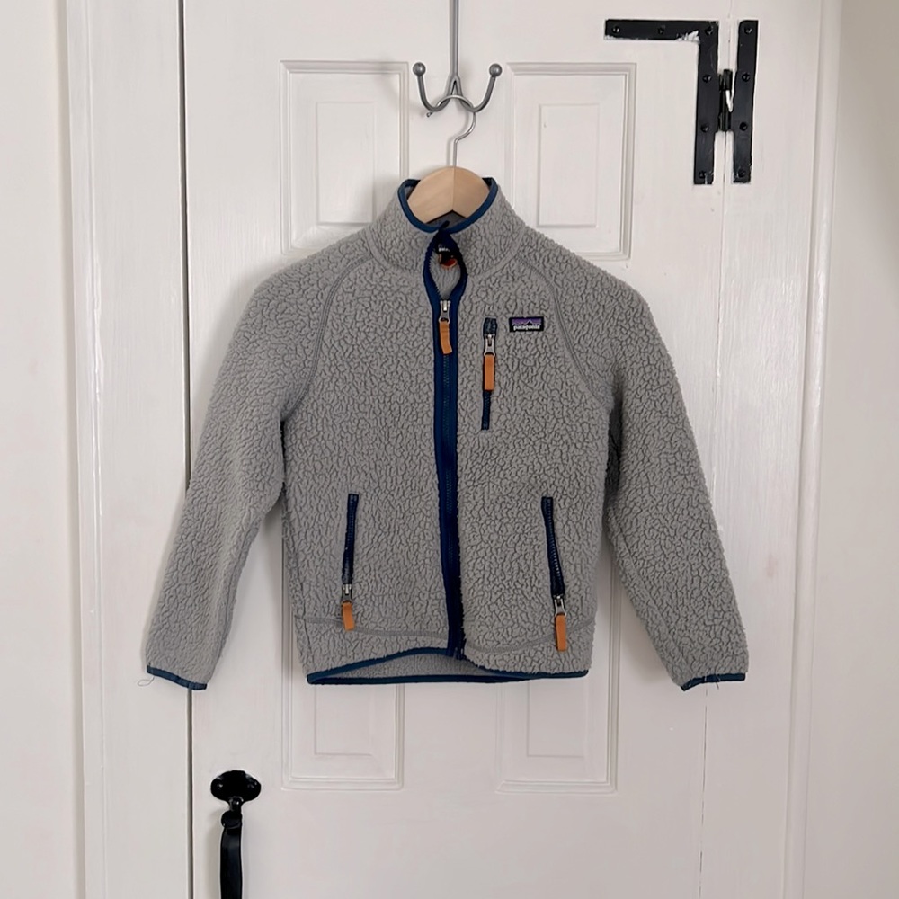 Patagonia Kids Retro Pile Fleece Jacket - Size Small (7-8)